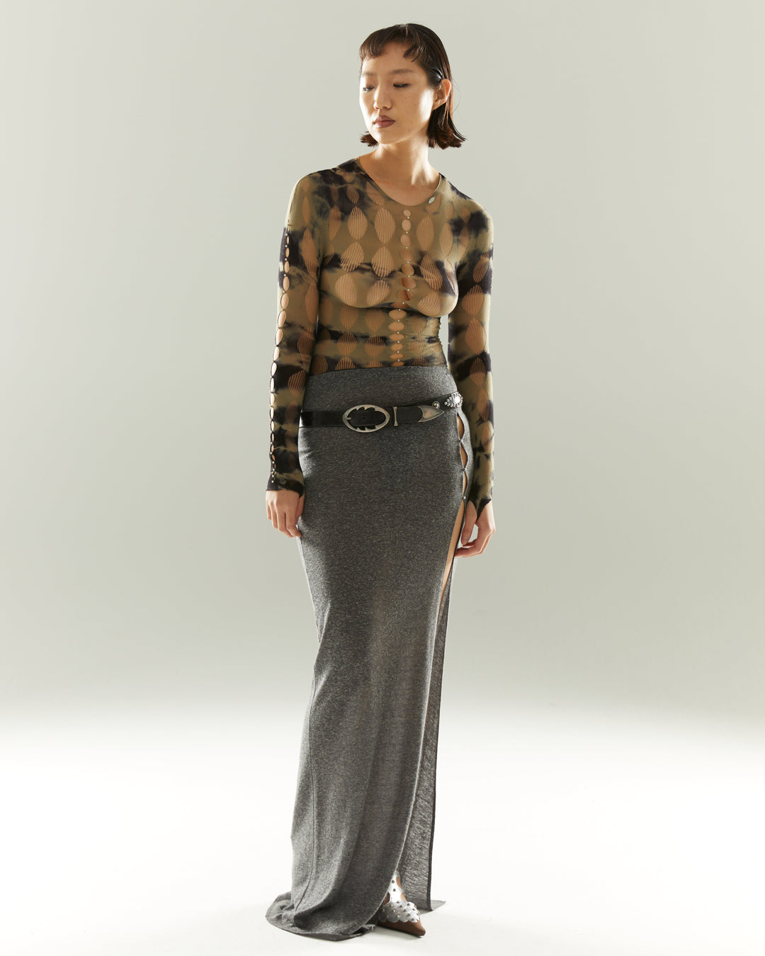 Slit Maxi Skirt