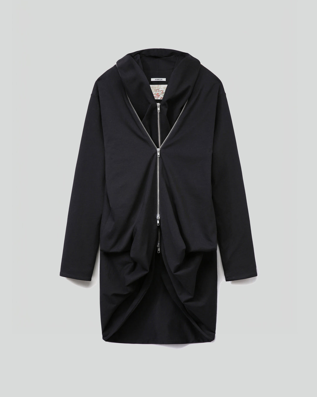 HOODED TWO-WAY ZIPUP CARDIGAN