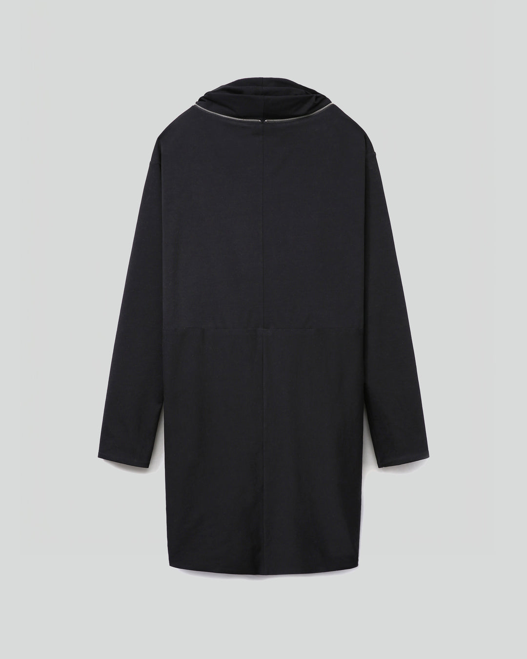 HOODED TWO-WAY ZIPUP CARDIGAN