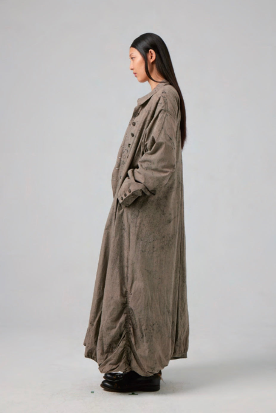 Hand Dyed Wrinkle Coat