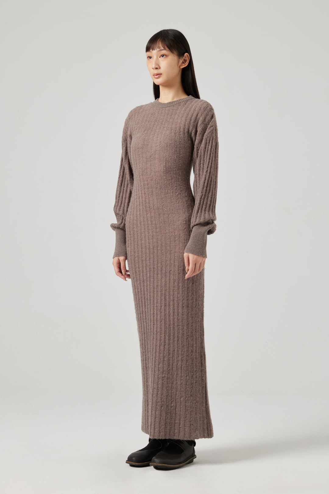 Woolen Knitted Stripe Dress