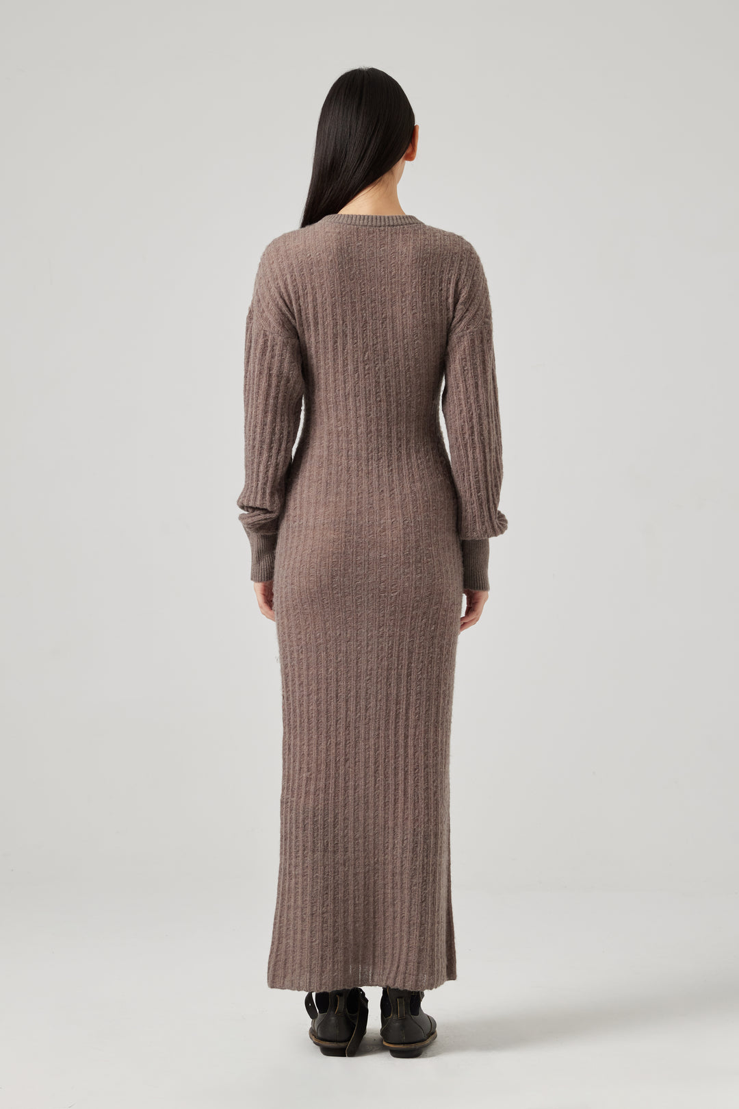 Woolen Knitted Stripe Dress