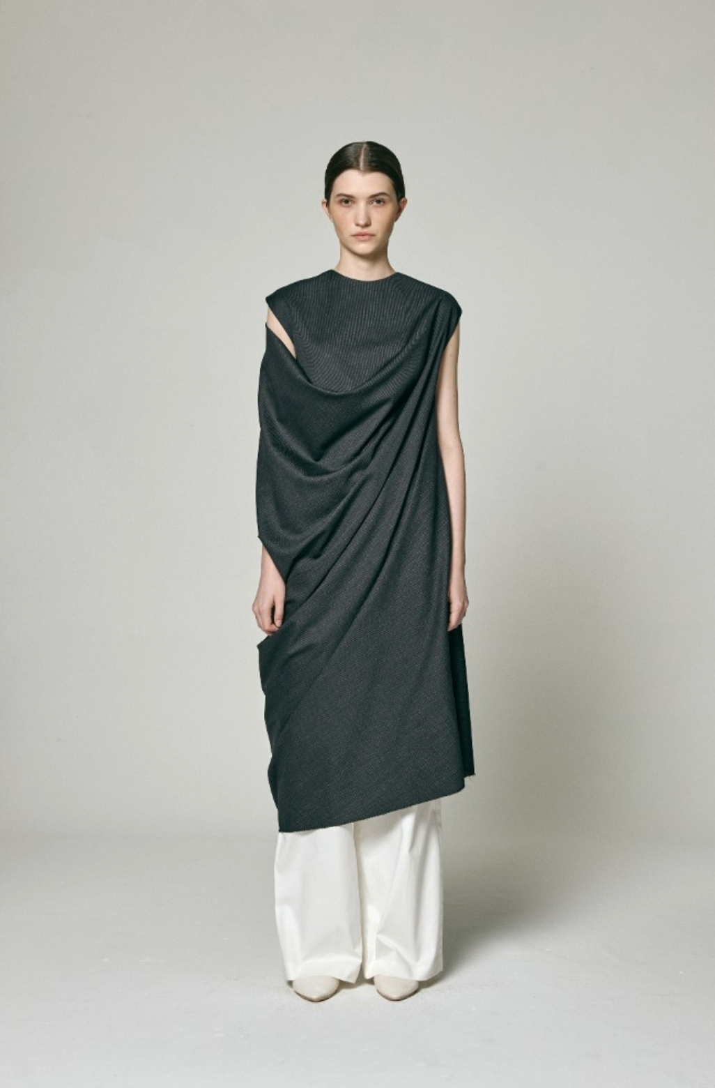 ASYMMETRIC WRAP SLEEVE ONEPIECE