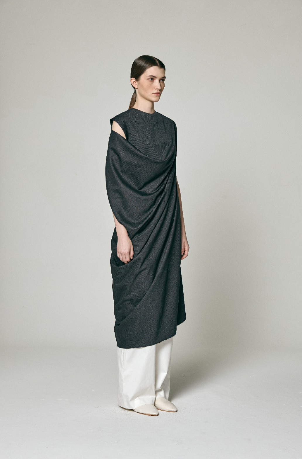 ASYMMETRIC WRAP SLEEVE ONEPIECE