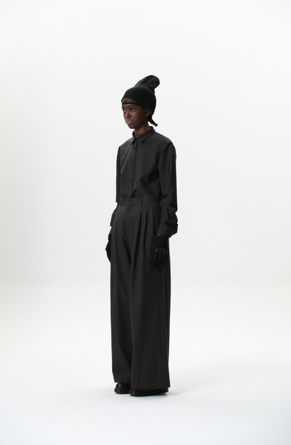 PLEATED WIDE PANTS