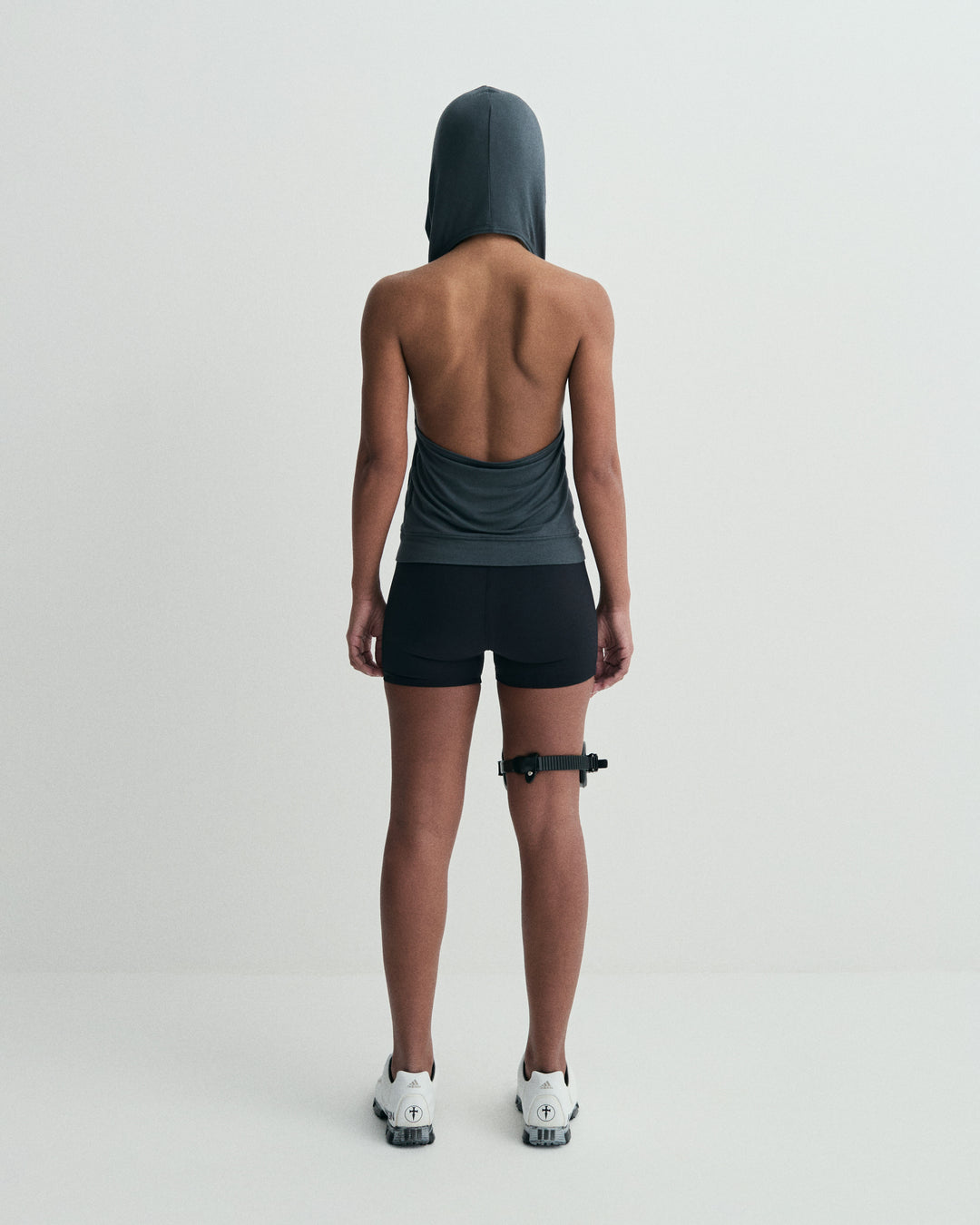 W / Zip - up Hooded Vest