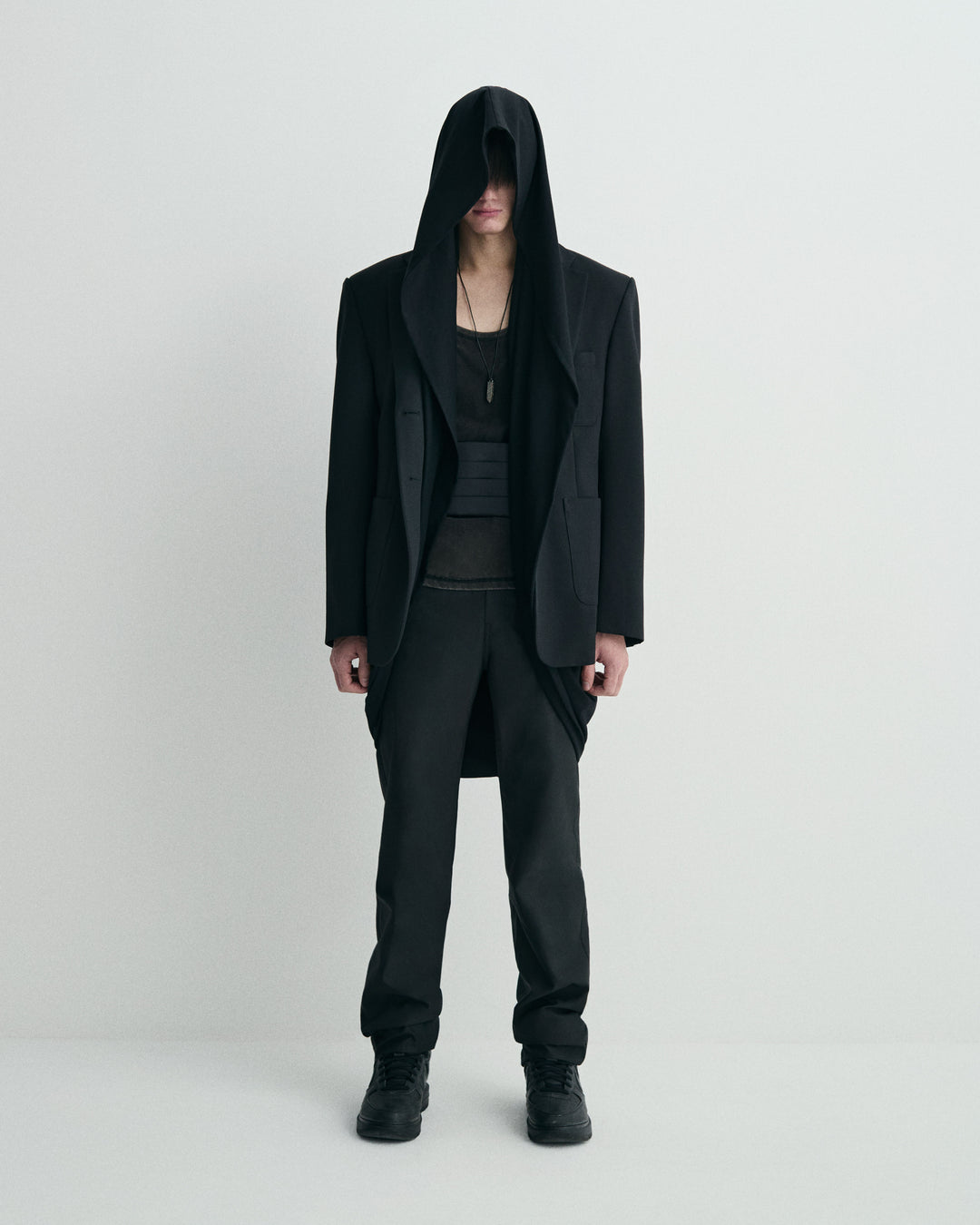 Layered Hoodie Jacket