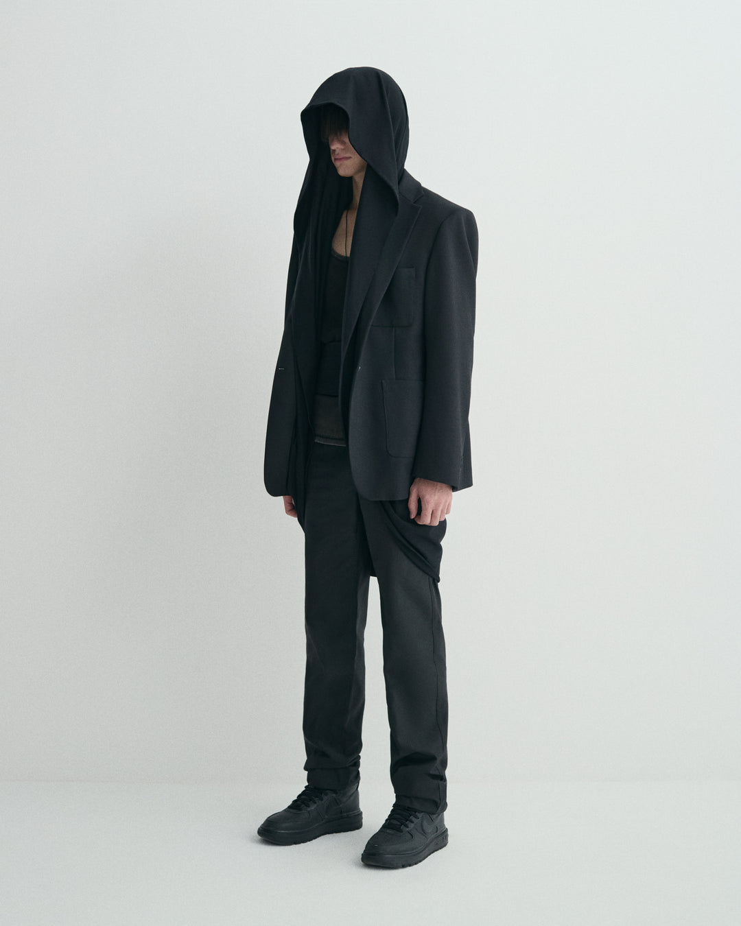 Layered Hoodie Jacket