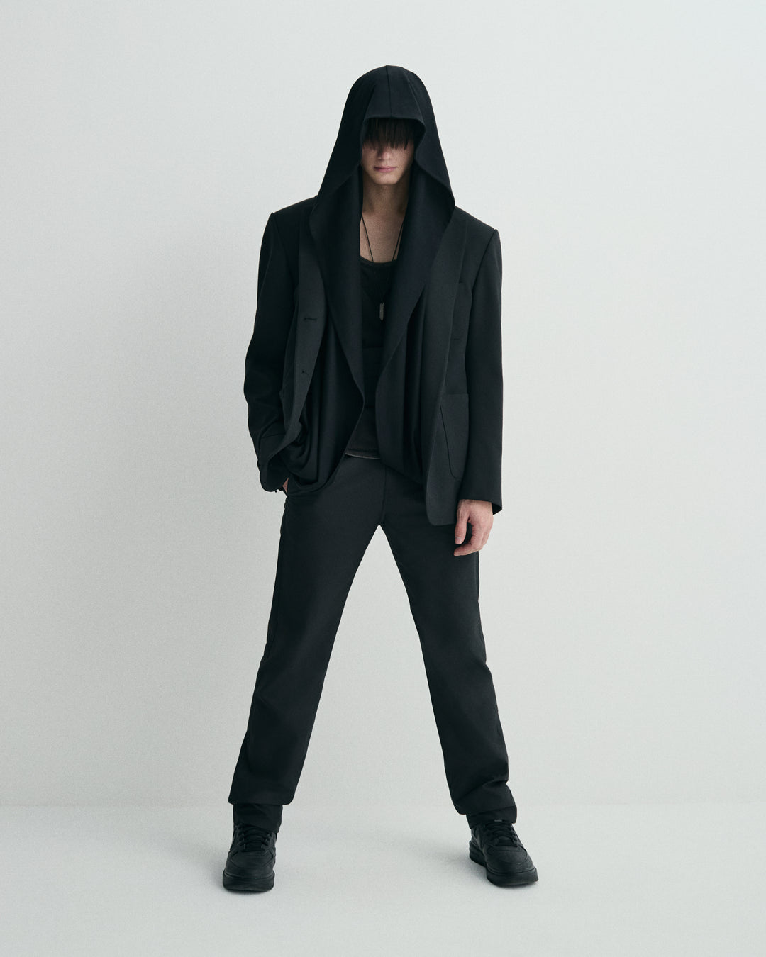 Layered Hoodie Jacket
