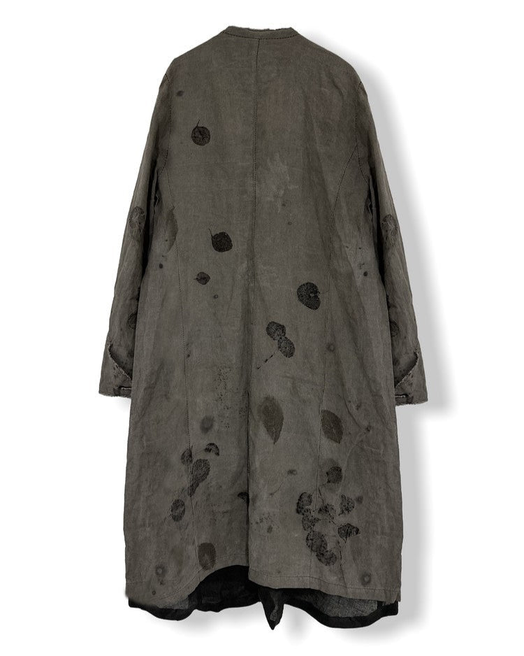 25SS SINGLE BREASTED ECO HEMP COAT