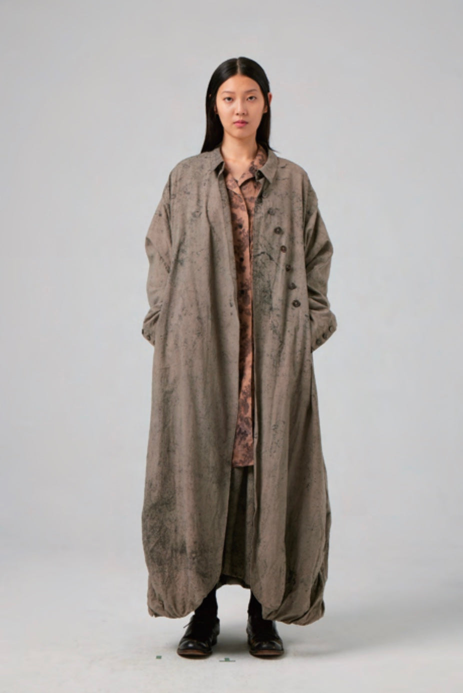 Hand Dyed Wrinkle Coat