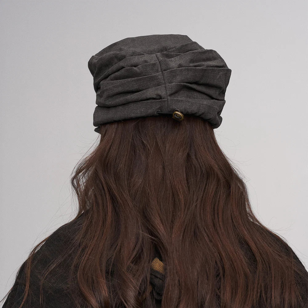 Brown layered hat