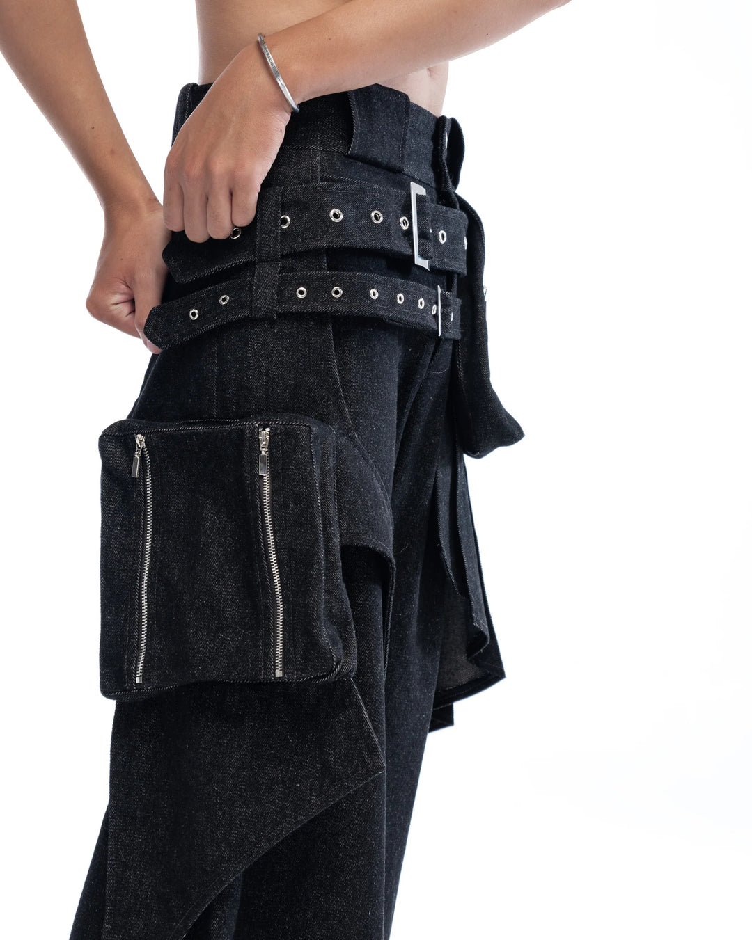 ACX'GEAR LAYERED SKIRT PANTS (Plus ver. / Black)