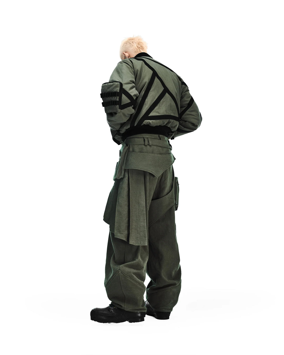 ACX'GEAR LAYERED SKIRT PANTS (Plus ver. / Olive)