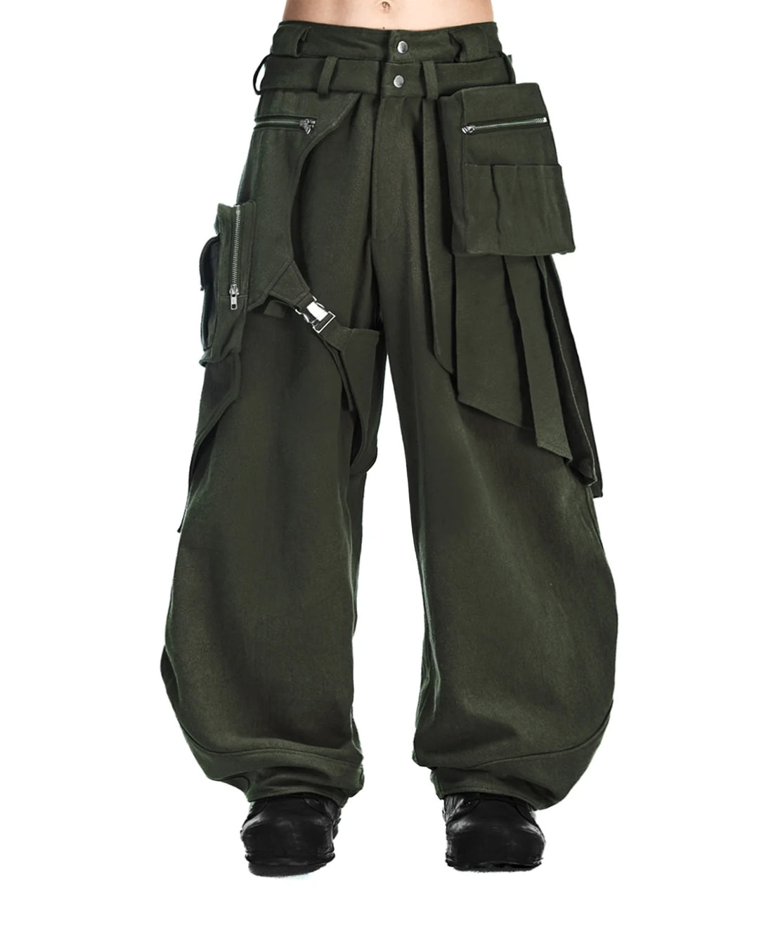 ACX'GEAR LAYERED SKIRT PANTS (Plus ver. / Olive)