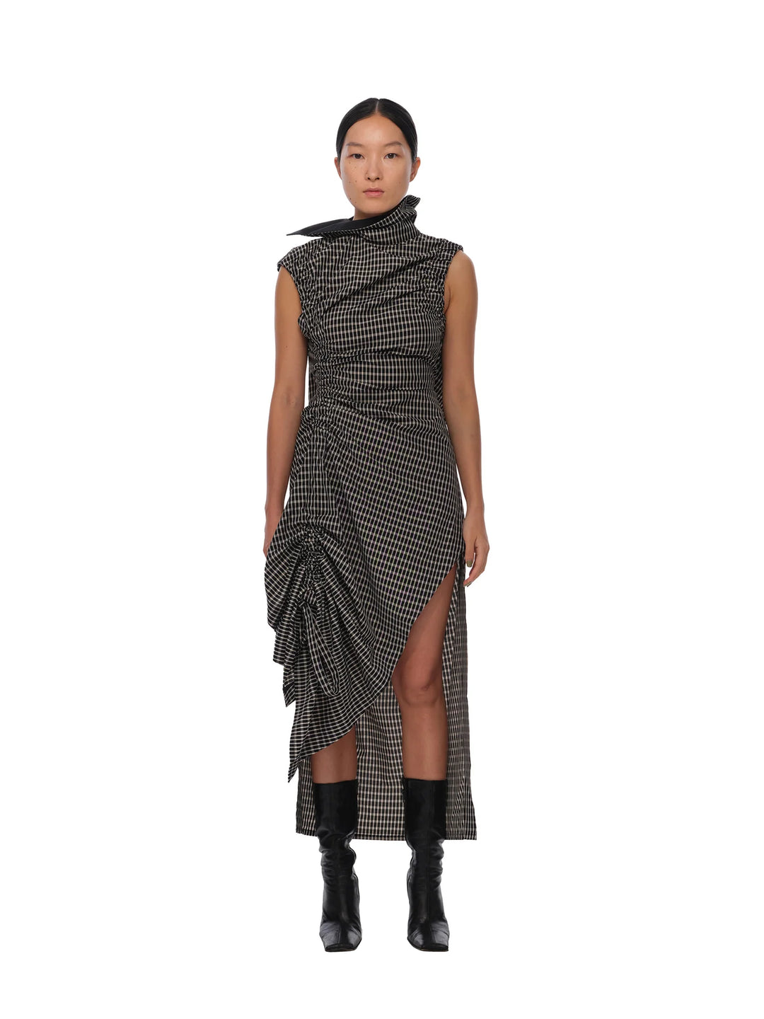 ASYMMETRY EVENING DRESS