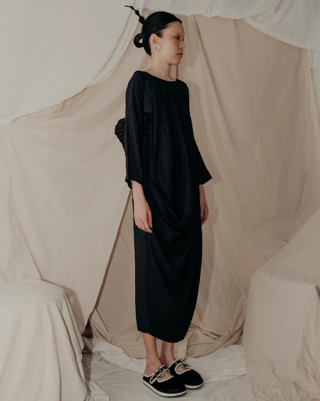 Alms Bowl Dress - Black