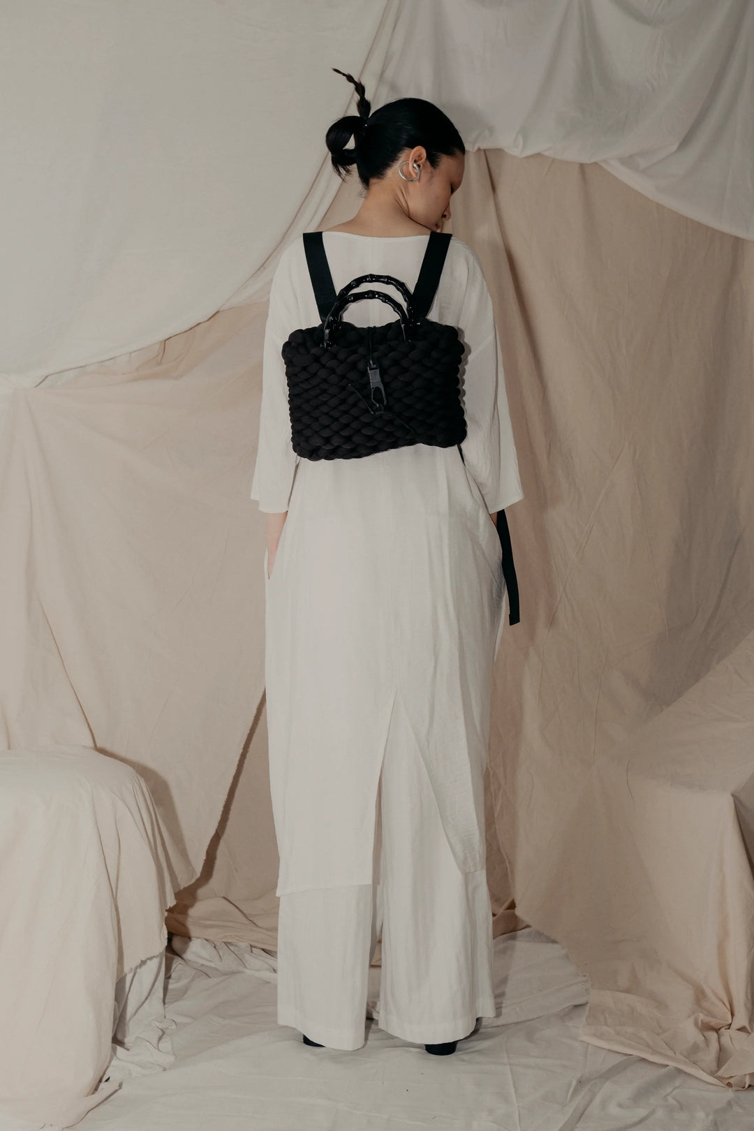 Alms Bowl Dress - White