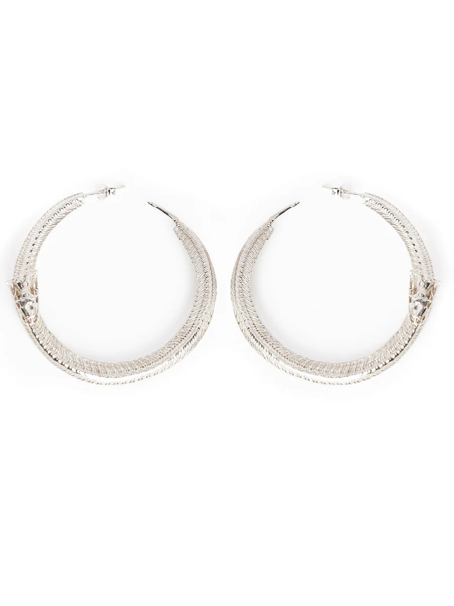 SNAKE HOOPS SILVER