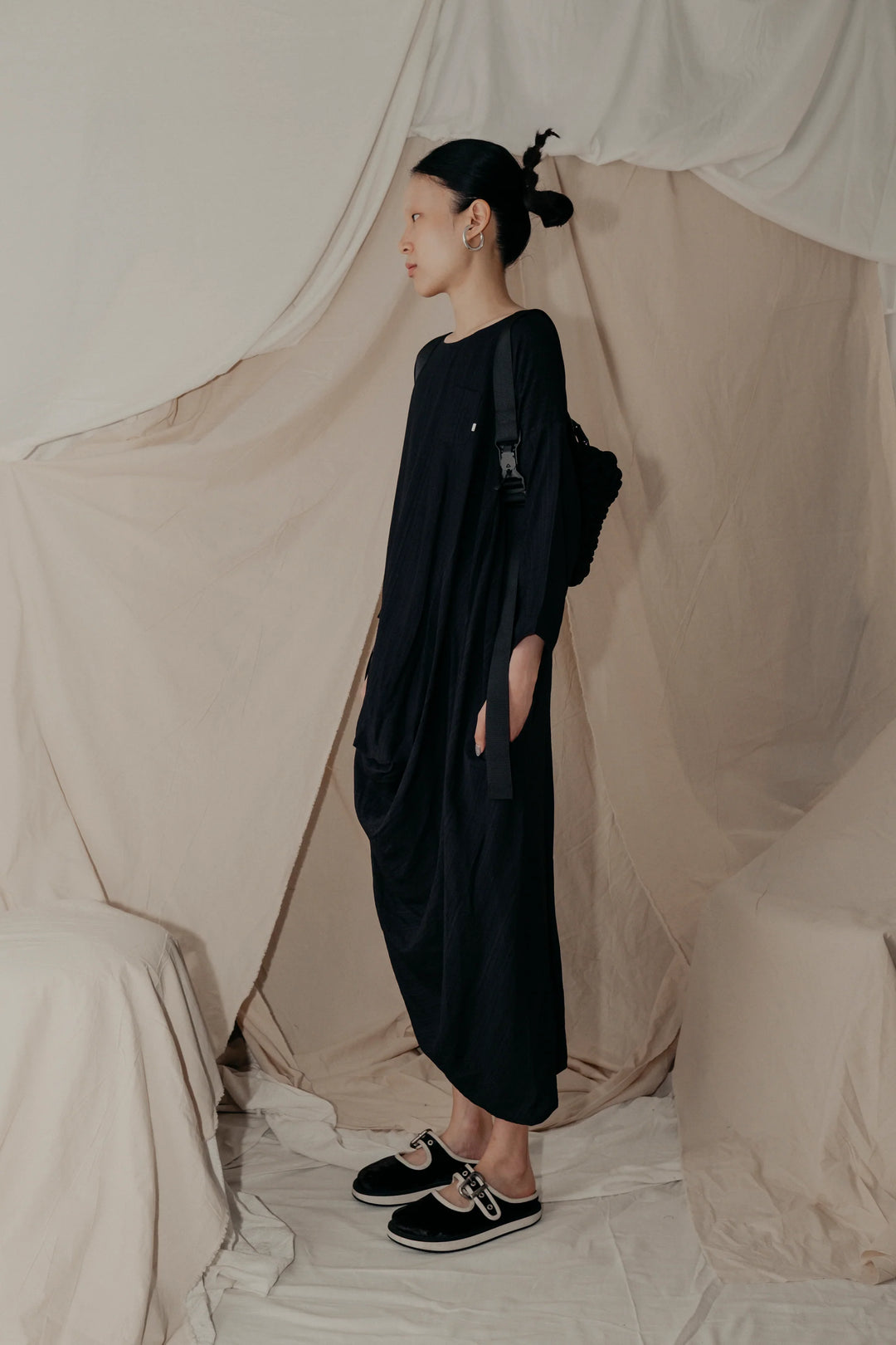 Alms Bowl Dress - Black