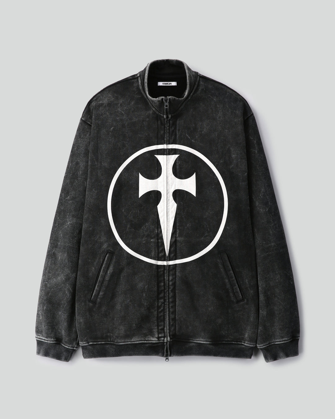 Oversized Washed Jersey Jacket