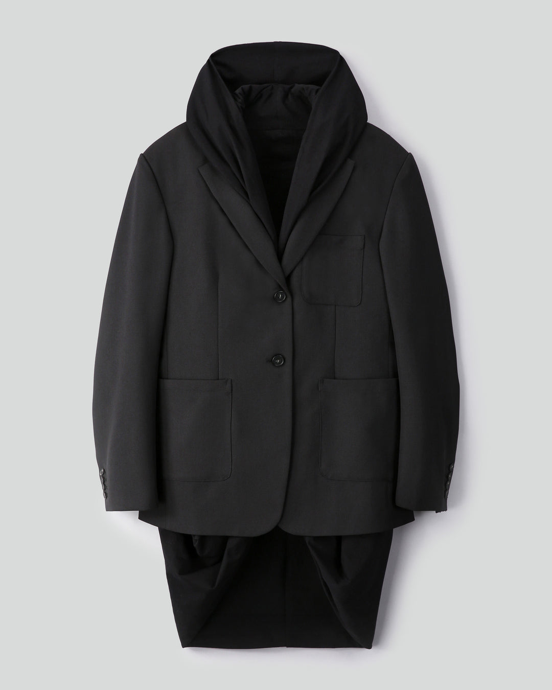 Layered Hoodie Jacket