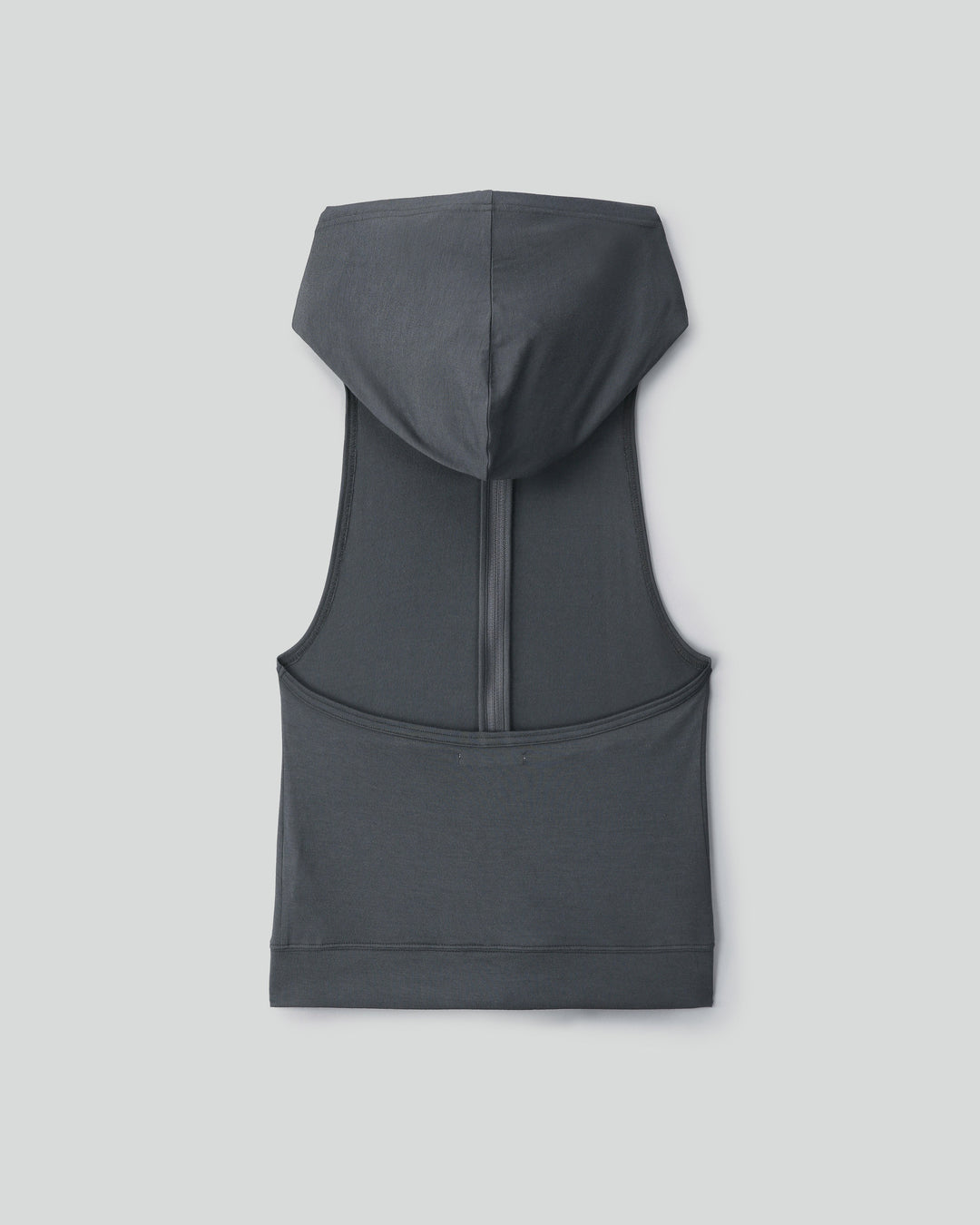 W / Zip - up Hooded Vest