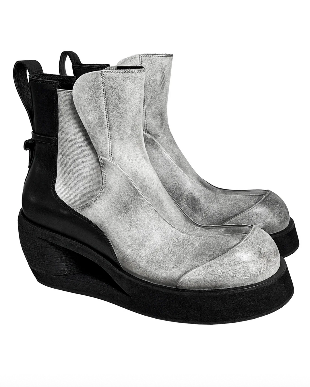 Dig Lug Boots"Black / White Rub"