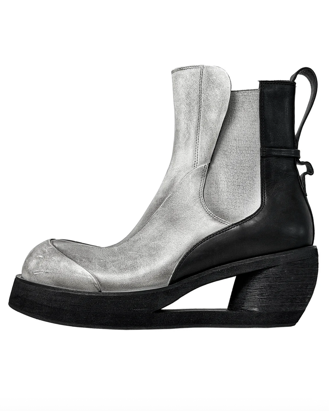 Dig Lug Boots"Black / White Rub"