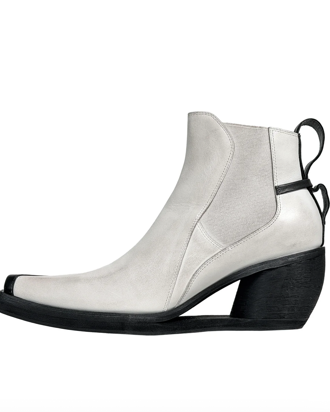 Dig Chelsea Boots "Black / White Rub"