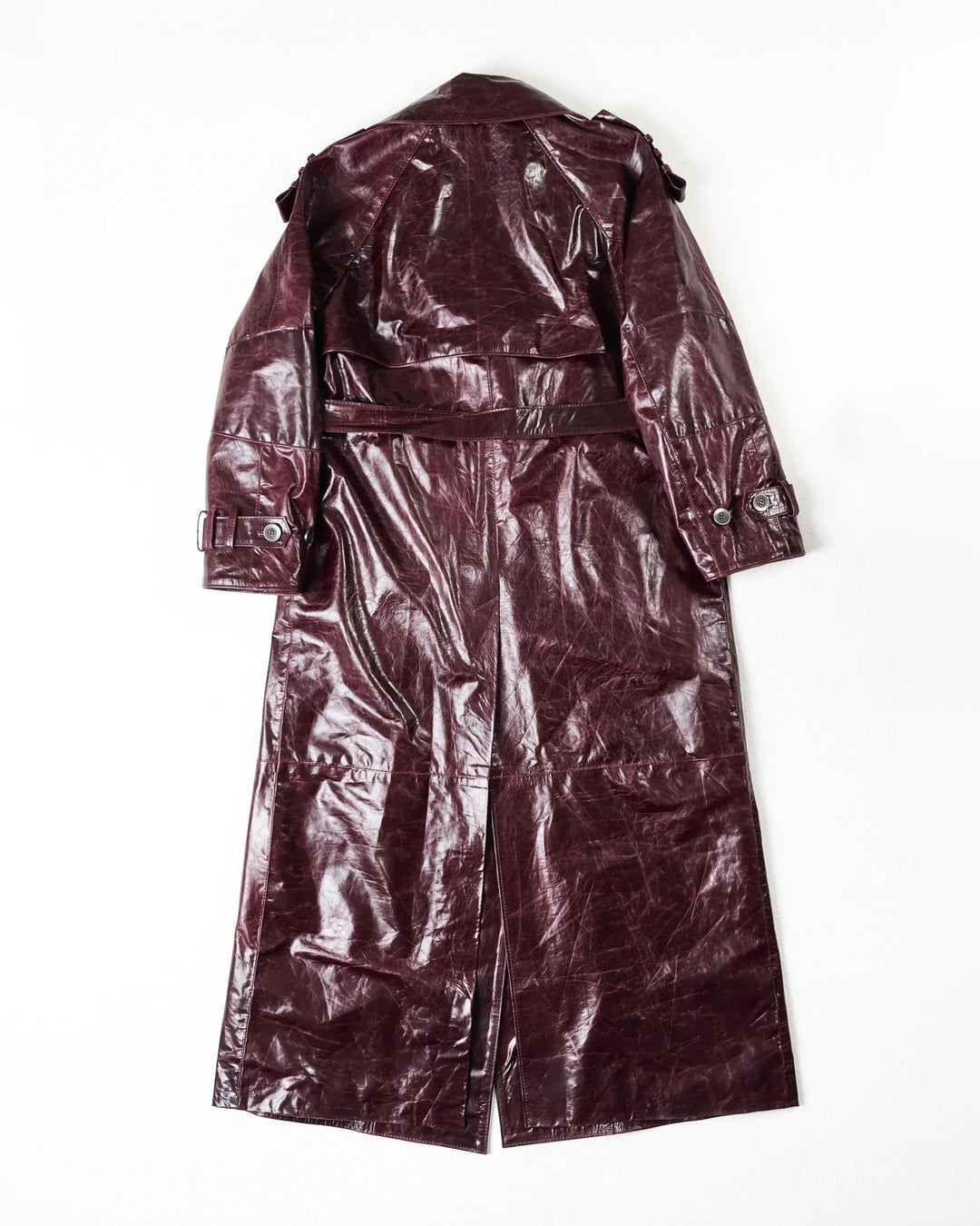 Unbreakable Burgundy Leather Coat