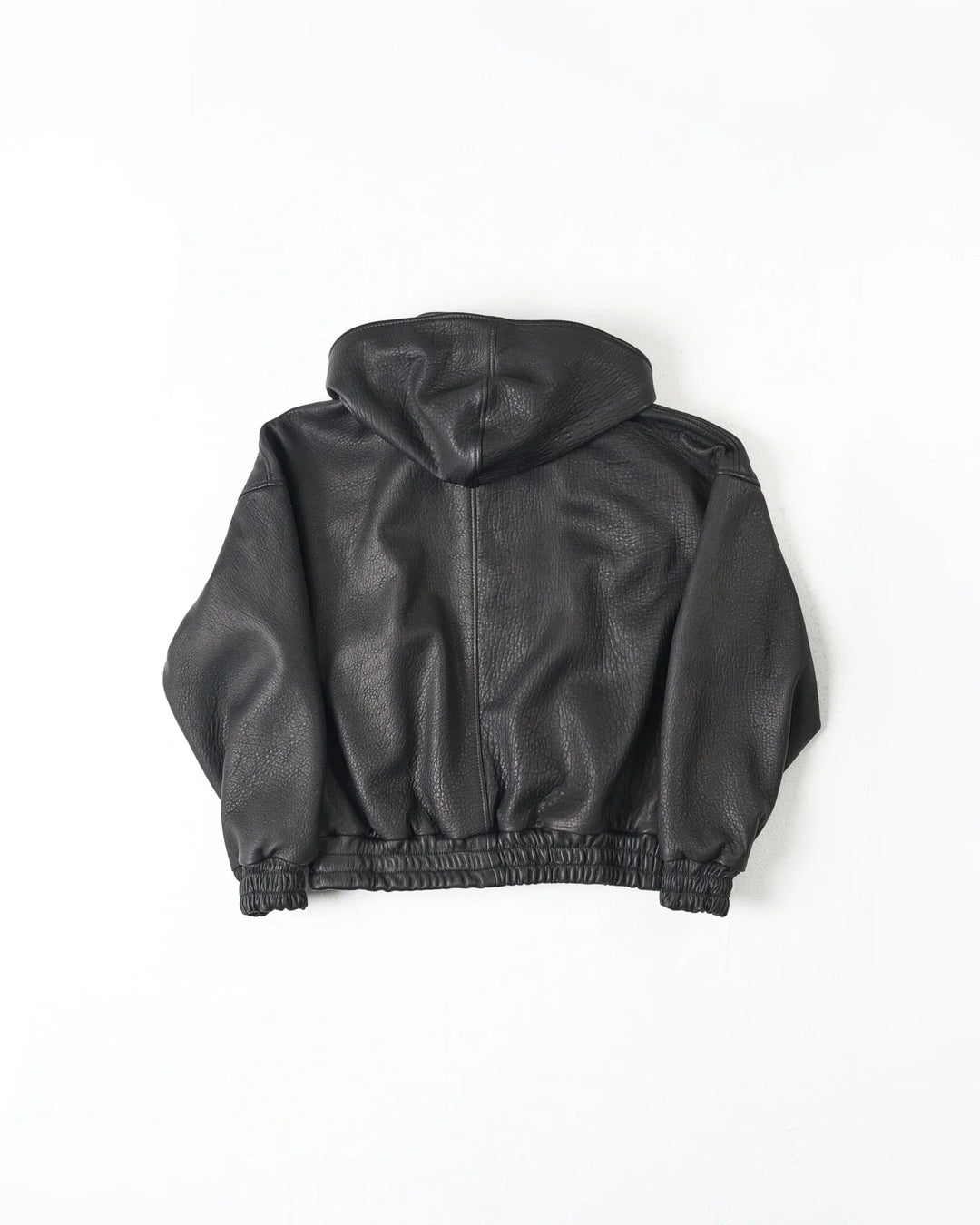 RAAS Black Leather Bomber