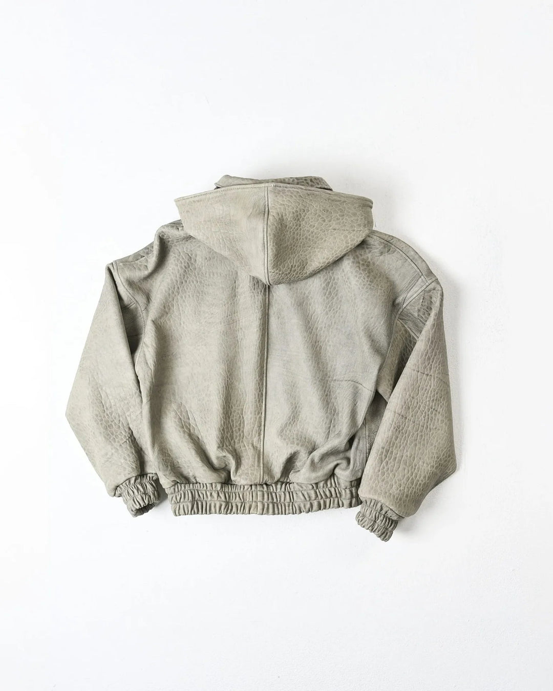 RAAS Gray Maltinto Leather Bomber
