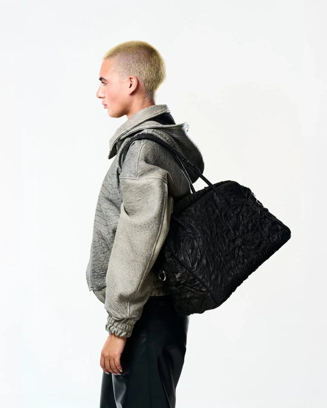 Ruga Black Leather Bag