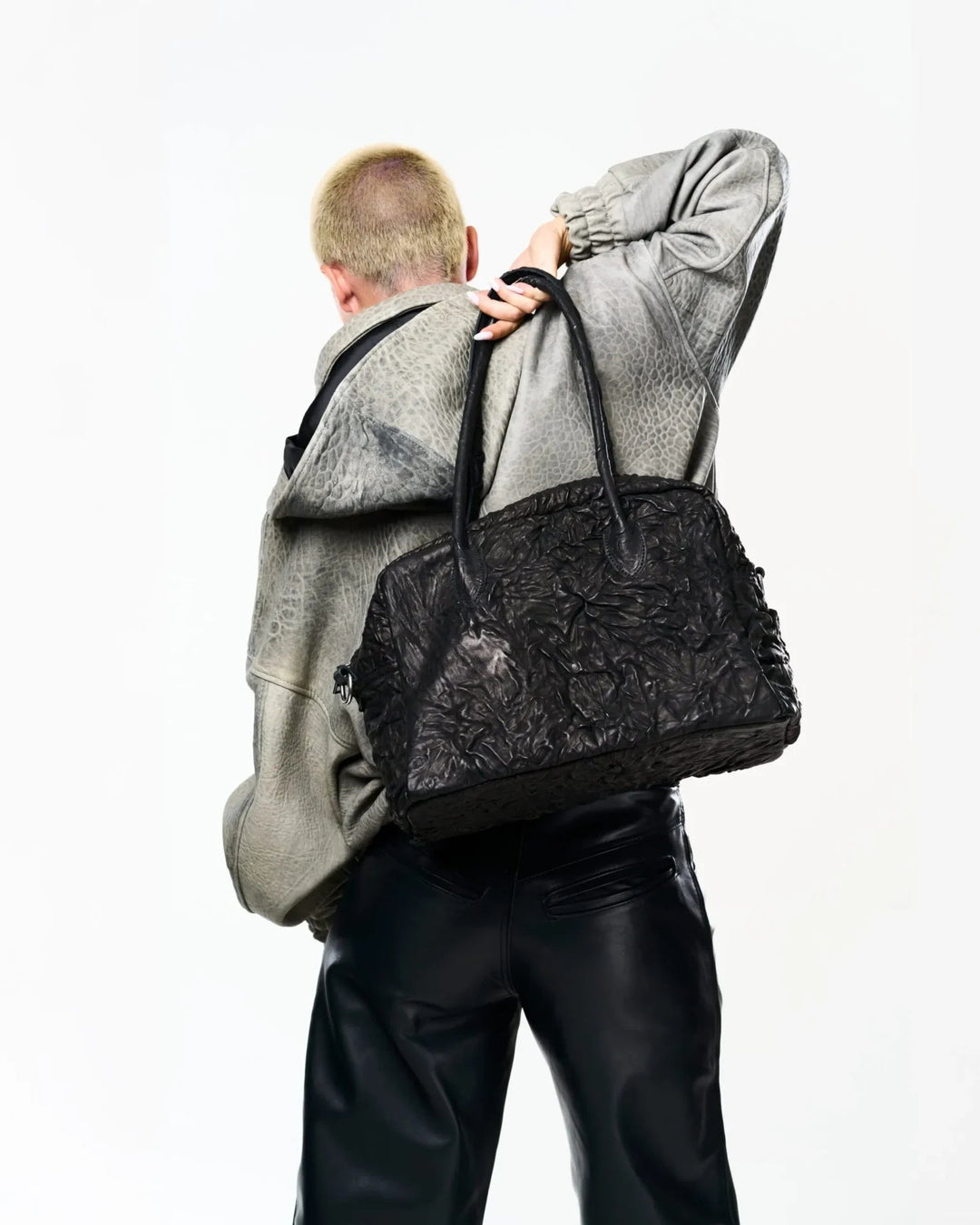 Ruga Black Leather Bag