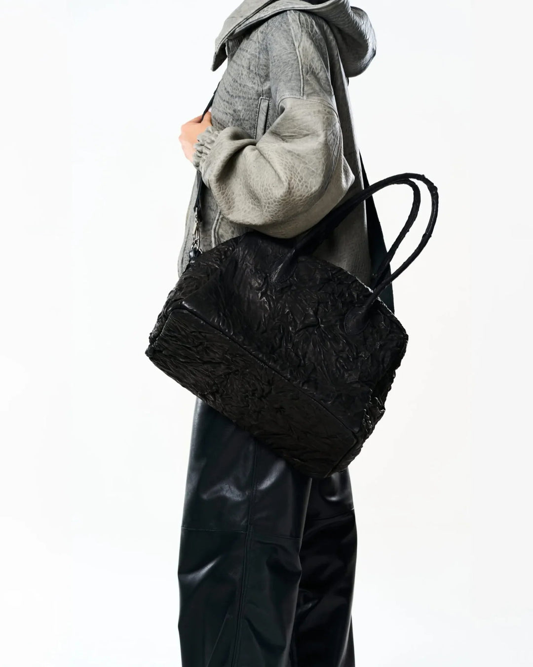 Ruga Black Leather Bag