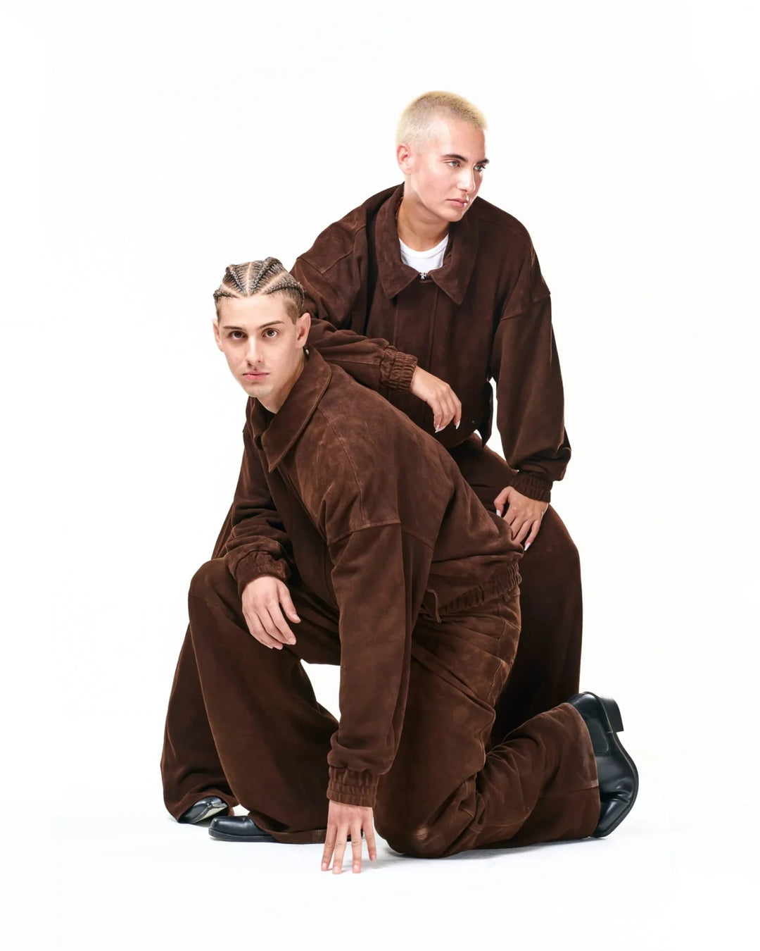 RAAS Brown Luxury Suede Bomber