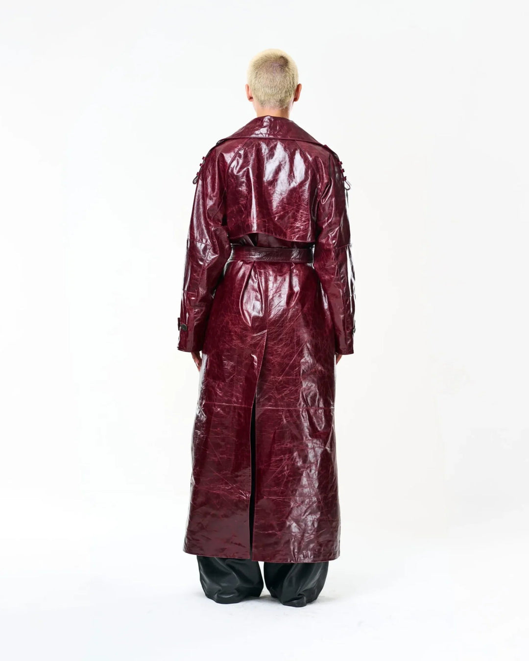 Unbreakable Burgundy Leather Coat
