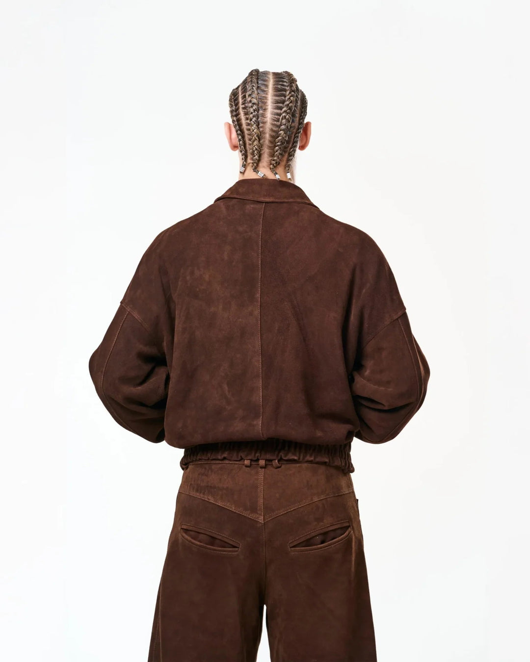 RAAS Brown Luxury Suede Bomber