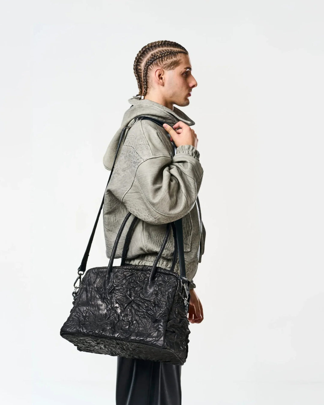 Ruga Black Leather Bag