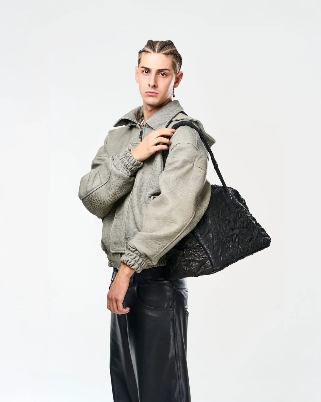 Ruga Black Leather Bag