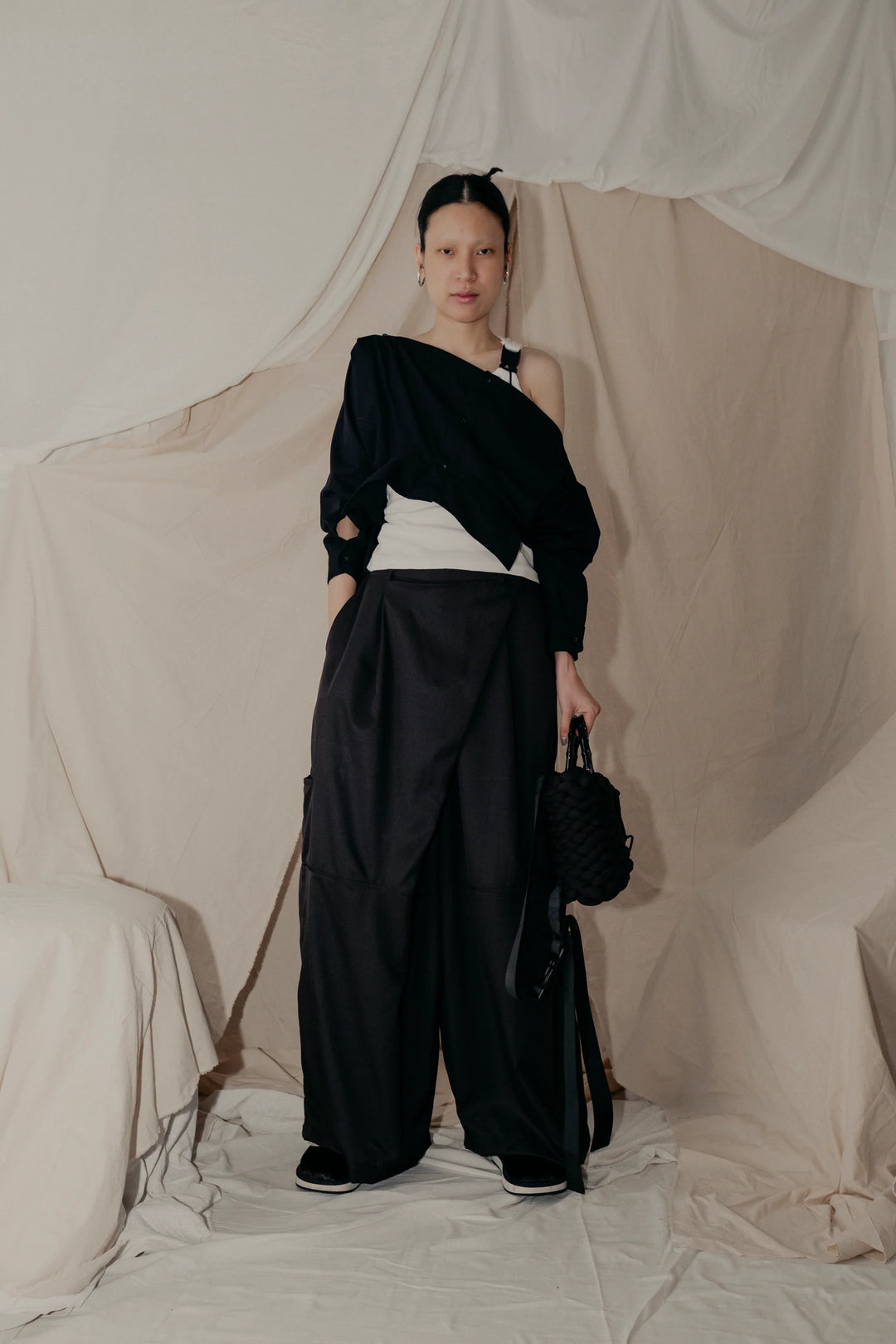 Dudu Overwrap Pants - Black