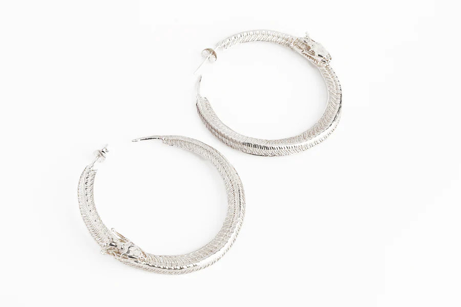 SNAKE HOOPS SILVER