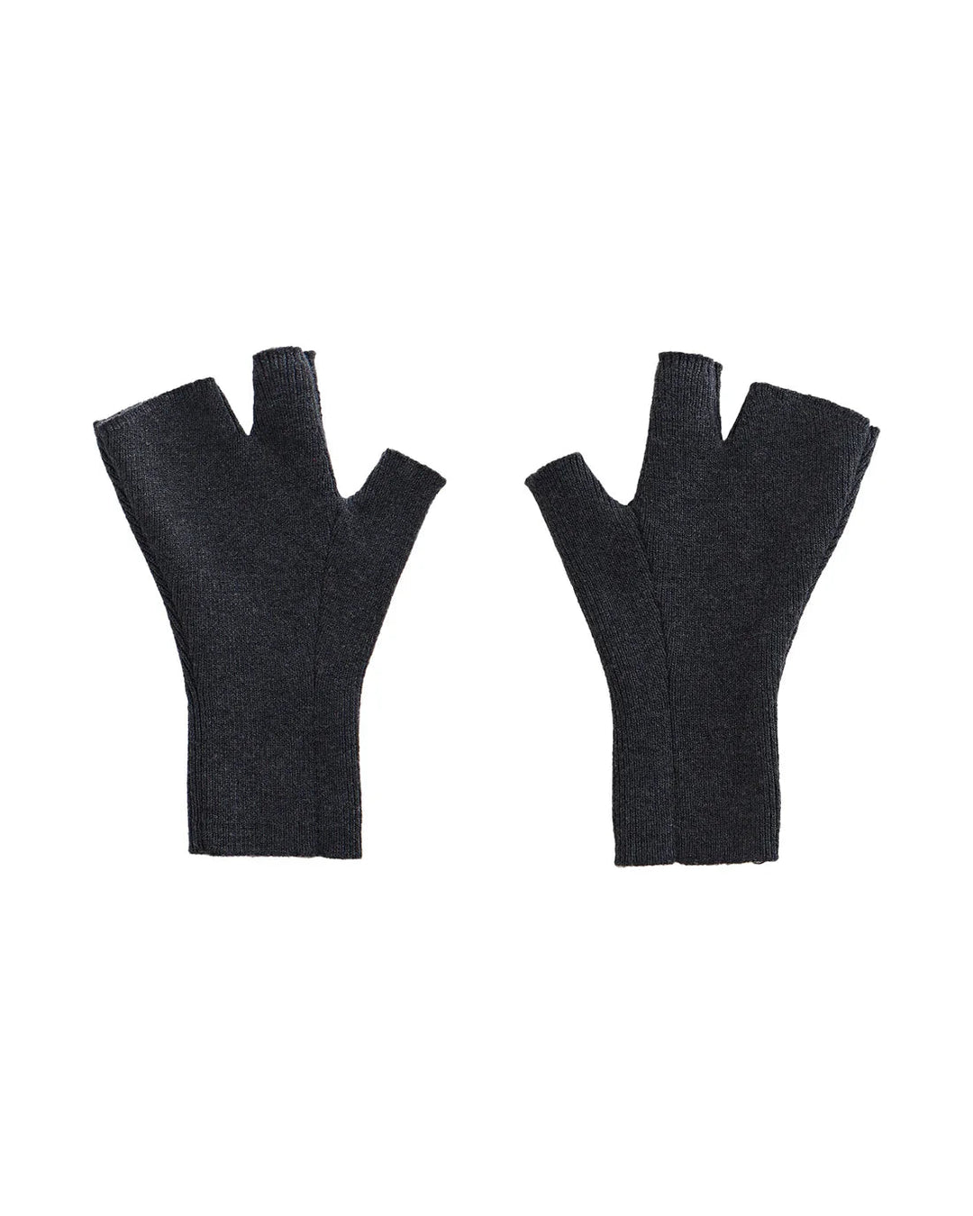 Knitted gloves (black and gray)