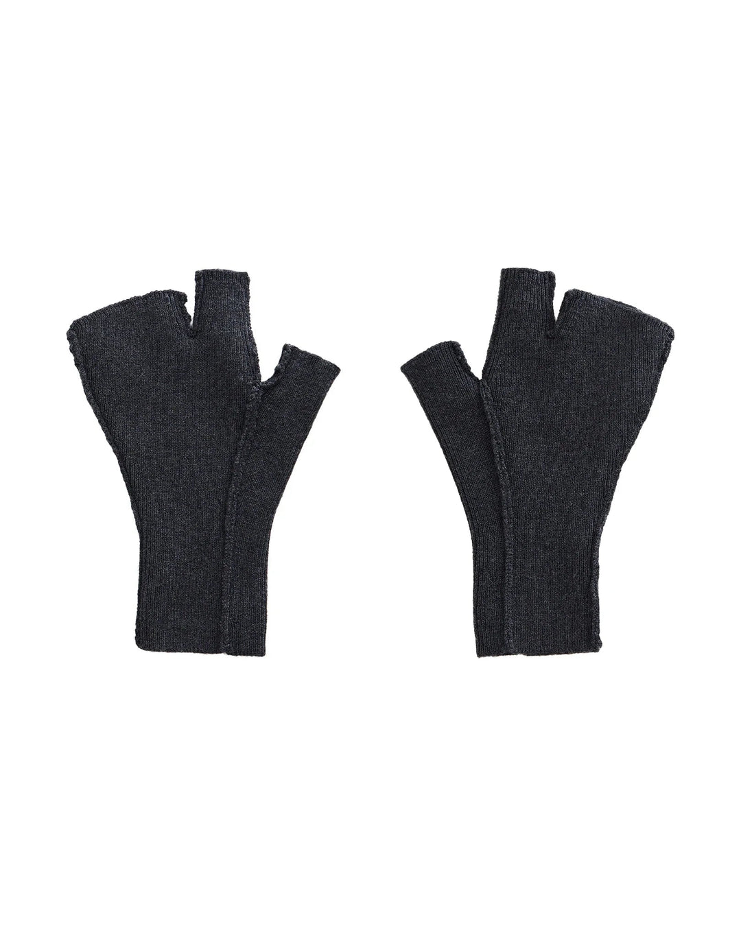 Knitted gloves (black and gray)