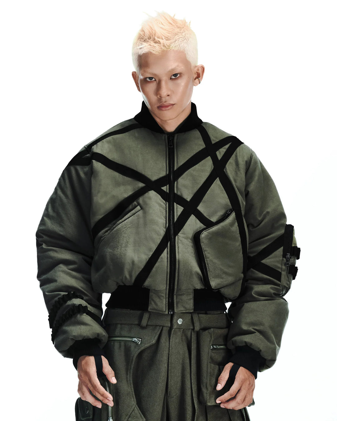 LOCK BOMBER JACKET (Olive)