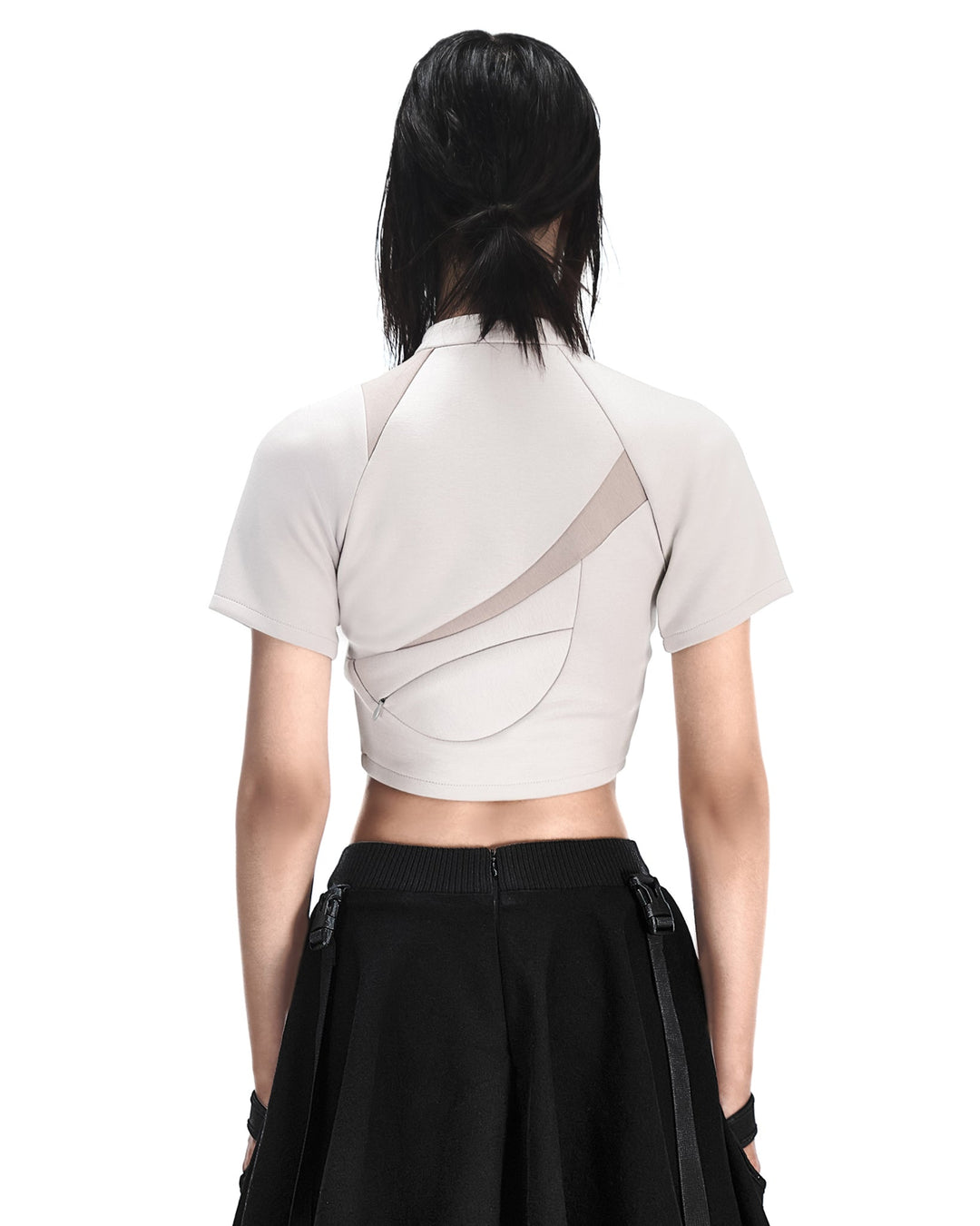 M.X CROPPED SHIRT (BEIGE)