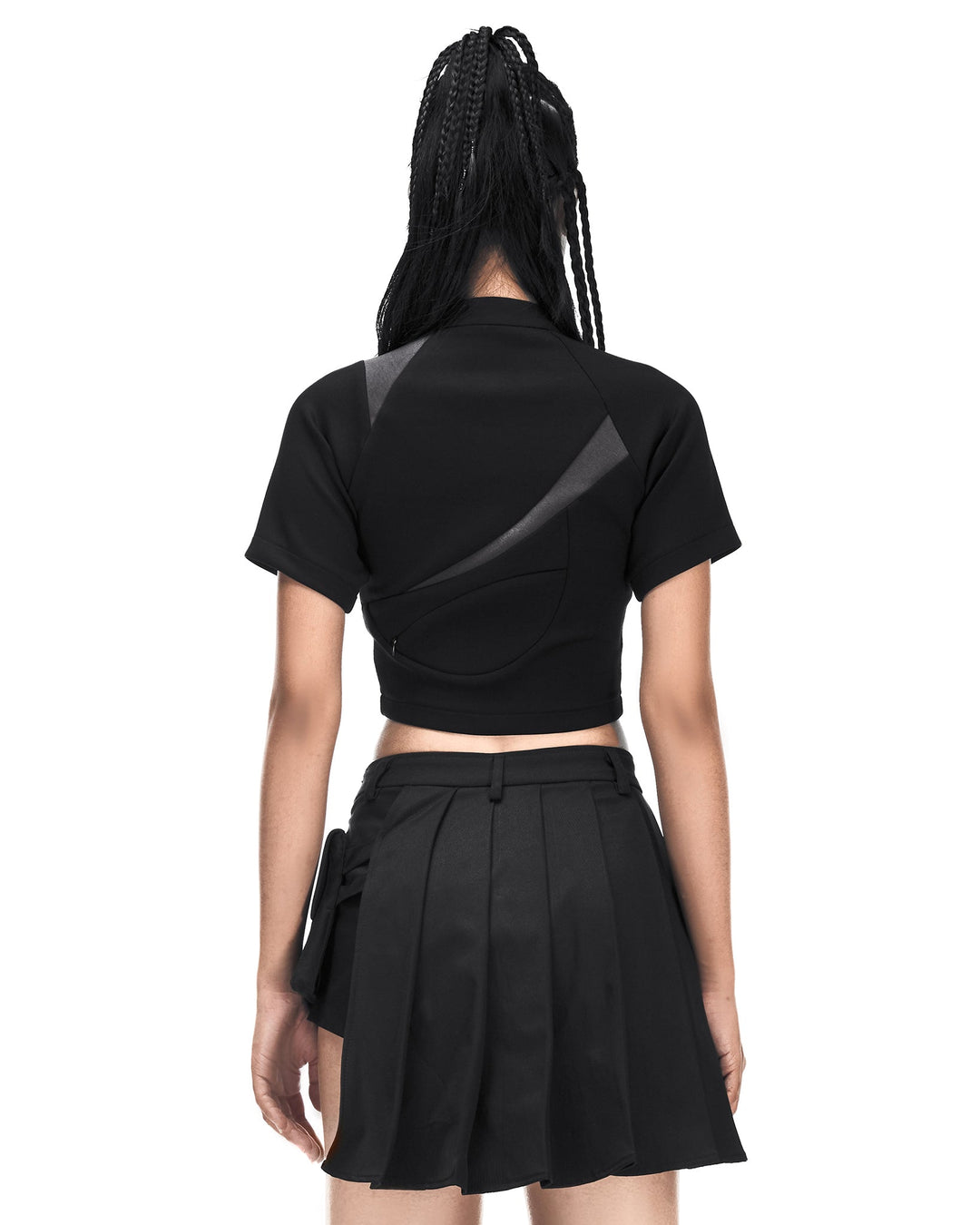 M.X CROPPED SHIRT (BLACK)