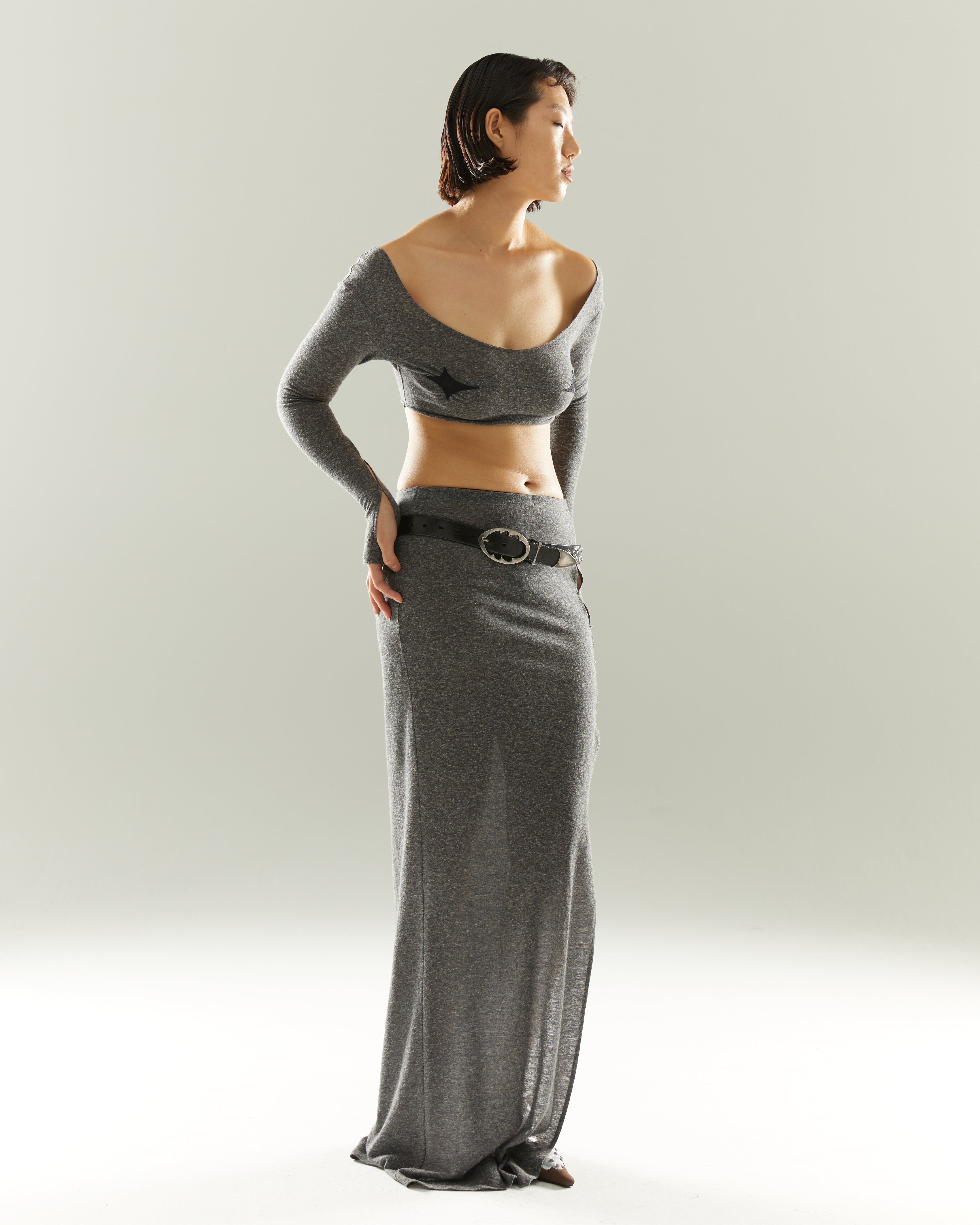 Lenina ♥ CALISTA woolen long skirt/追跡付 Lenina ♥ CALISTA woolen long skirt/追跡付 スカート
