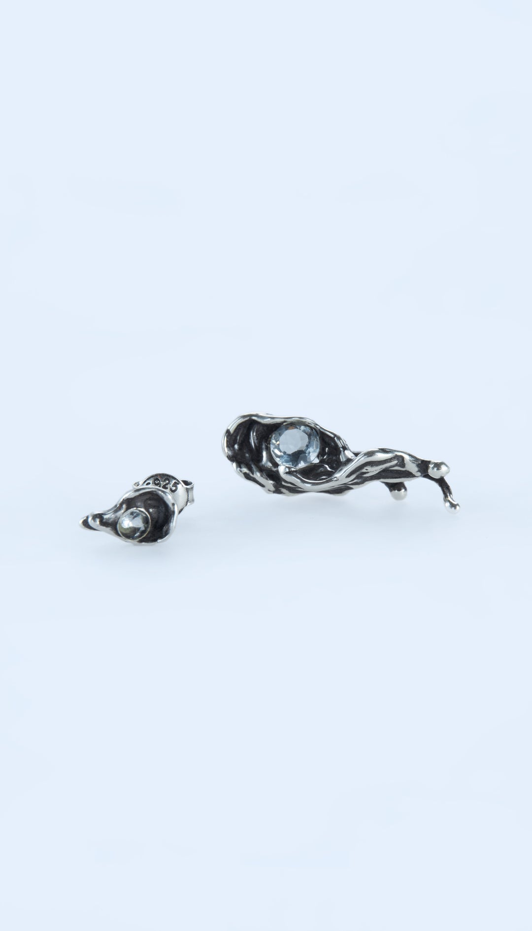 Black Tear Earrings